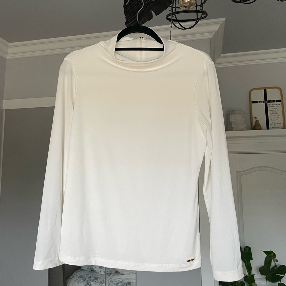 Small Calvin Klein white Long Sleeve Top